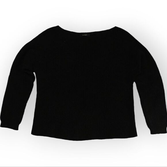 ILARY ITALY black classic viscose blend sweater size M - Picture 2 of 6